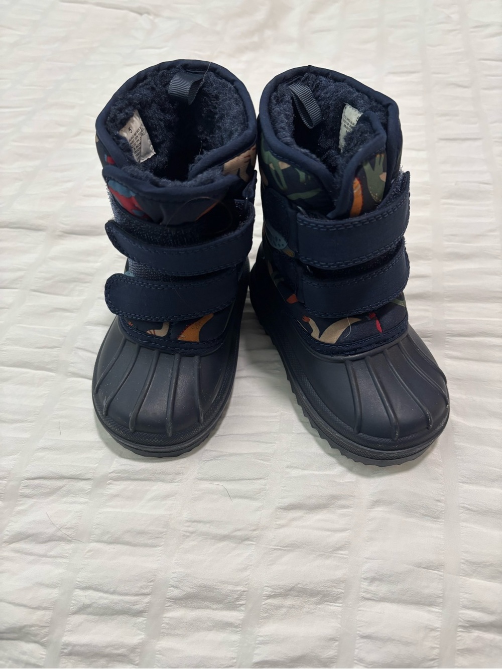 The Children's Place Navy Multicolor Kids Snow Boots